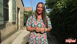 Mila Jeune MILF Tries Threesome With Two Men Part 1