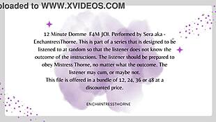 i'm your femdom domme giving jerk off instructions to reach orgasm in domination.