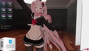 Catgirl gets VIBED and FUCKED hard - simps and chatters tease till she cums