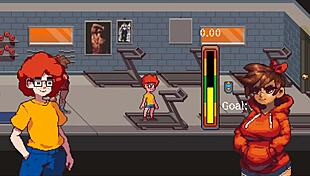 Muscular Girl Sucks Cock After Gym Training In Hentai Game