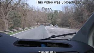 broken car trouble with emily pink in wild action