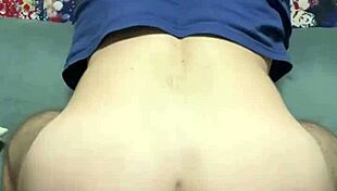 Making my gay friend cum with my big ass