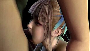 3d cute blonde babe bangs a stranger’s big dick