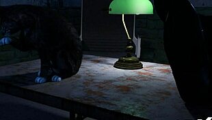 Fashion business babe on all fours in hentai game.