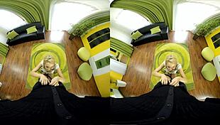 Blonde Karol Lilien bends over for doggystyle in the shower and room.