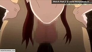 hentai redhead getting wet from anal 😈