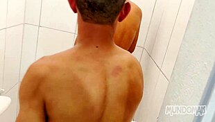 they started fucking in the bedroom with those big cocks, but ended up under the shower, you know, getting all wet and wild