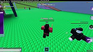 Fun cumbat with monster in roblox condo hentai adventure 😏