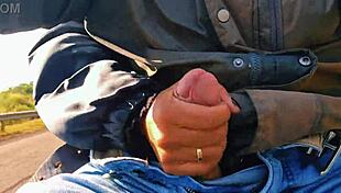 Naughty Hotwife Jerking Off Publicly Until Cum