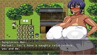 Brown Girl Natsuki-Chan Gets Groped And Spanked In Hentai Game