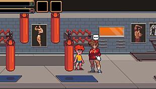 Muscular Girl Sucks Cock After Gym Training In Hentai Game