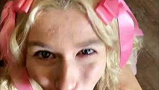 Blonde amateur pickup leads to hot blowjob and facial cumshot