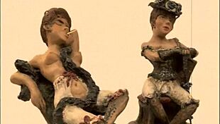 Vintage erotic illustration of antique scenes