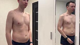 Cheating wife gets a close up and intimate lick from her lover while her husband watches