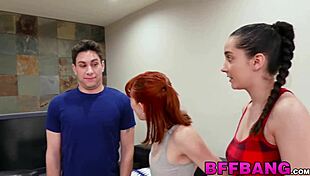 Cute teens get pounded at sex party