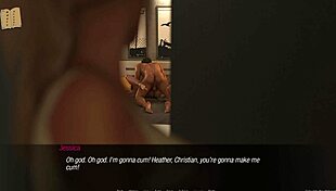 Jessica Oneil teases with big tits for hard monster cock