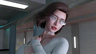 very horny on the train with shaved pussy and monster cock