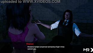 Fashion business babe on all fours in hentai game.