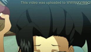 two teen 18+s gagging on big black cocks in my hero academia hentai gangbang 😍