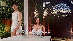 Exploring the inn in this hentai game adventure