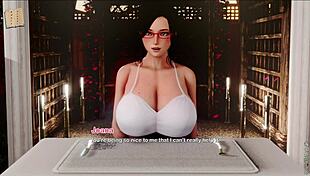 Exploring the inn in this hentai game adventure