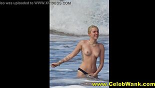 Miley cyrus nude collection featuring blonde celebrity with small tits pussy topless and naked teen scenes