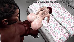 Second Life Black Man Fucks Redhead White Woman After Shower