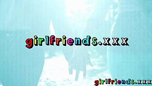 Girlfriends flash and engage in outdoor lesbian sex with muff diving