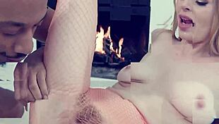 Yo, college waitress Leana Lovings wants a foot rub and rough banging from huge cock