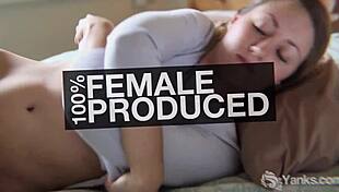 Blonde Astrid Boldly Yanks And Plays With Her Nipples To Intense Orgasm