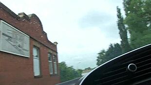 Busty british girl rips clothes and masturbates in car