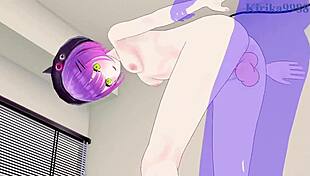 yuzuki choco and tokoyami towa fuck intensely in hentai?