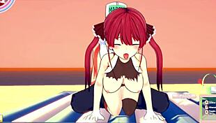 3D animated anime: Sailor Houshou Marine's beach adventure turns sensual