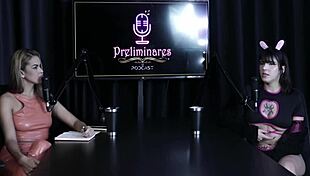 Amateur cosplay group in lingerie and costumes