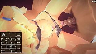 Blonde Girl Enjoys Fun Adventures In Anime World