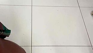 i'm a hetero big dick guy fuking a sissy in skirt, giving anal orgasm with feet and cum in panties, latina slut 😍