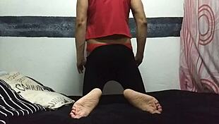 hey, check out this mexican ladyboy touching her cock... so horny! 😏