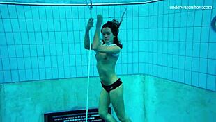 Czech Teen 18+ Undresses Quickly Underwater and Shows Her Body