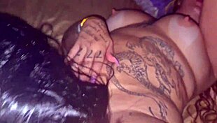 Friends Sharing Intimate Moments in Threesome