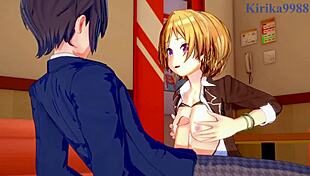 Juri saijo and chiyoko sonoda engage in intense sex with creampie and big tits in idolmaster shiny colors hentai.