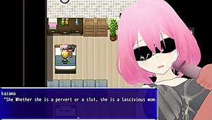 Cuckold watches old man use toys on hentai girl