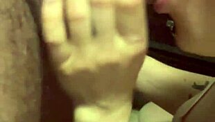 sexy blonde with pierced tits moans during cunilingus and receives massive load