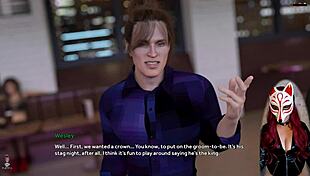 Cheating wife flirts, rips clothes, undresses in public outdoor sex scene