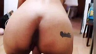 Sitting On Husband's Huge Dick With Juicy Ass