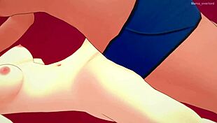 anya playing with her big tits