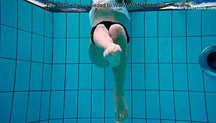 Czech Teen 18+ Undresses Quickly Underwater and Shows Her Body