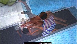 I took this photo at the public swimming pool jumping board