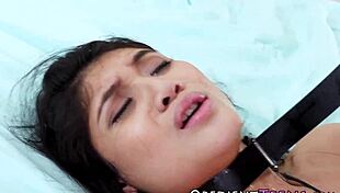 Bound Teen Receives Blowjob and Cum in Mouth During Shower Bathing