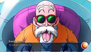 In kame paradise 3, master roshi travels to other universes to fuck dragon ball women in uncensored scenes. Watch the parody hentai with big tits and creampies.