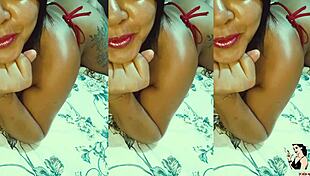 Suellen Santos, Indonesian Mature, Masturbates with Tattooed Body